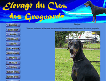 Tablet Screenshot of dobermann-elevage-du-clos-des-grognards.com